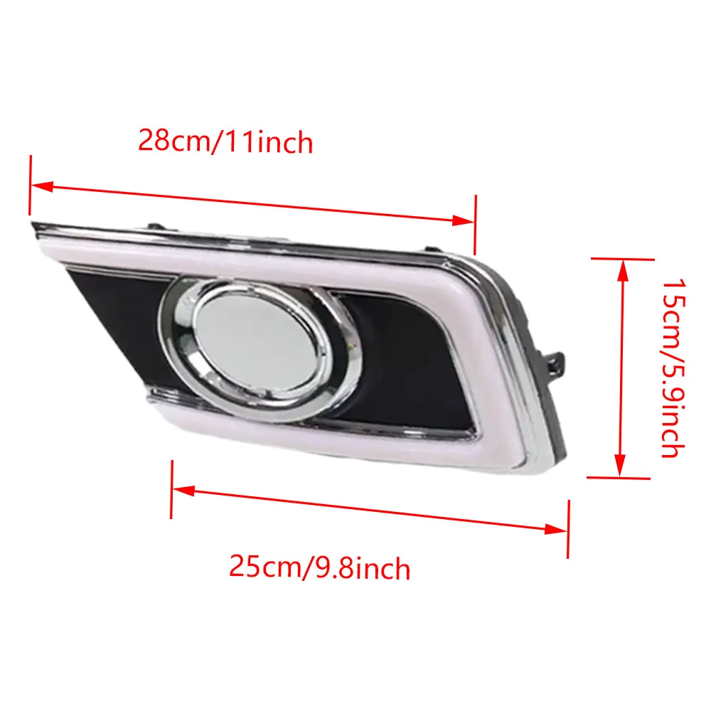 2pcs For Nissan Sentra Sylphy 2016 2017 2018 2019 Car LED Driving DRL with Daytime Running Light Style Daylight Fog Head Lamp