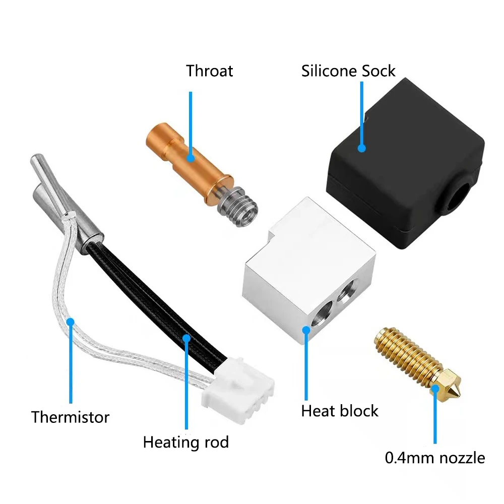 Anycubic Kobra S1 バイメタルヒートブレークスロート Kobra S1 コンボ S1C ホットエンドアップグレードキット 3Dプリンターアクセサリー用ホットエンドアップグレード