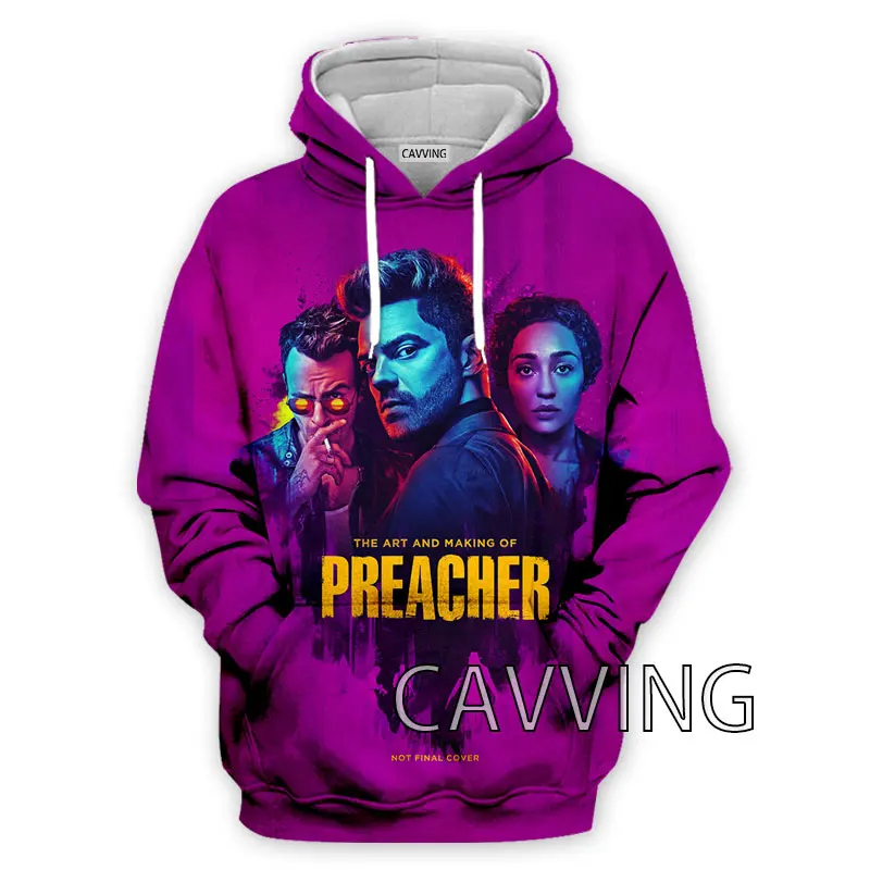 CAVVING 3D Printed  TV Show  Preacher  Fashion Hoodies Hooded Sweatshirts Harajuku  Tops Clothing for Women/men