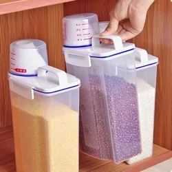 Kitchen Storage Boxs Food Storage Box Kitchen Supplies Grain Storages Tank Moisture-Proof Sealed Cans Transparent Organizers