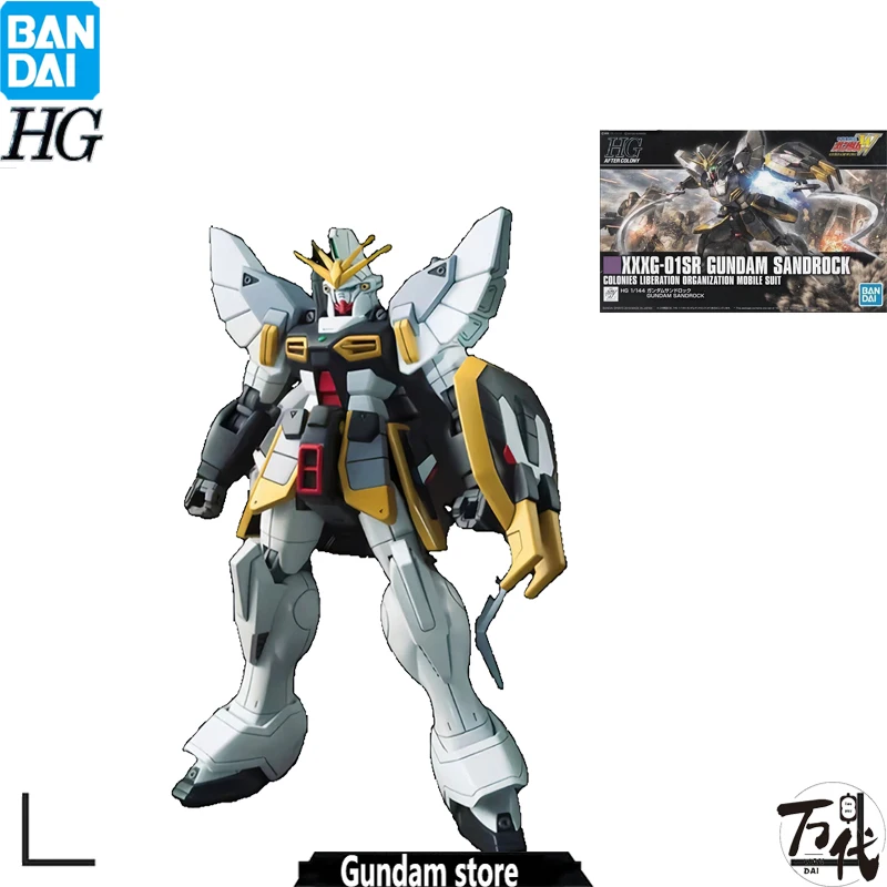 

Original Bandai GUNDAM Anime Model HGUC XXXG-01SR GUNDAM SANDROCK Action Figure Assembly Toys for Kids Gift