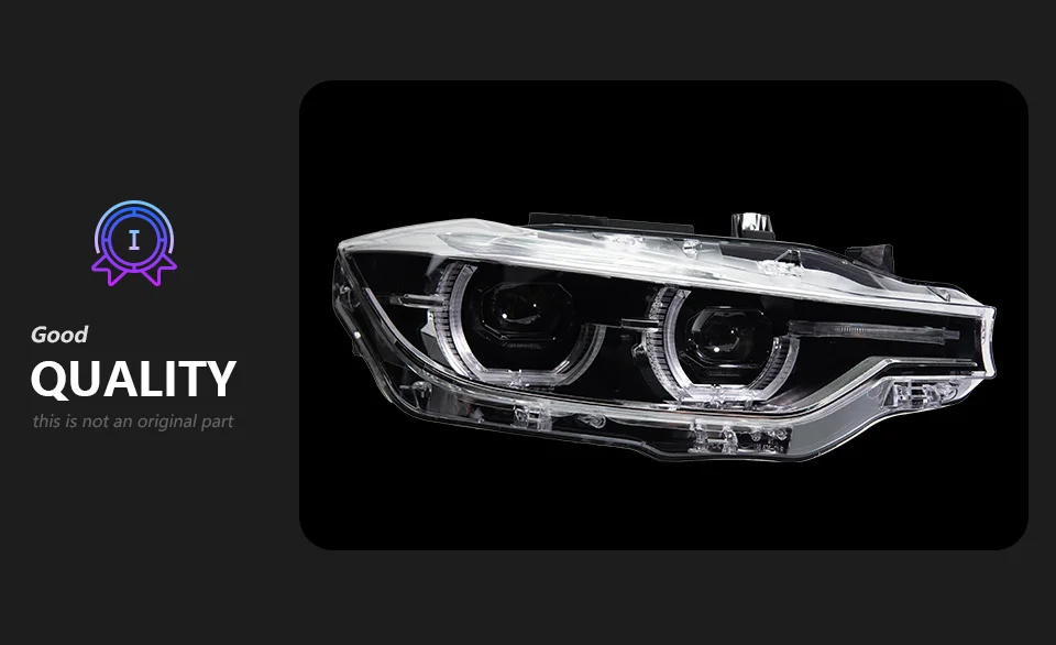 AKD Car Lights for BMW F30 LED Headlight Projector Lens 2012-2019 F31 F35 3 Series 320i 325i DRL AngelEye Automotive Accessories