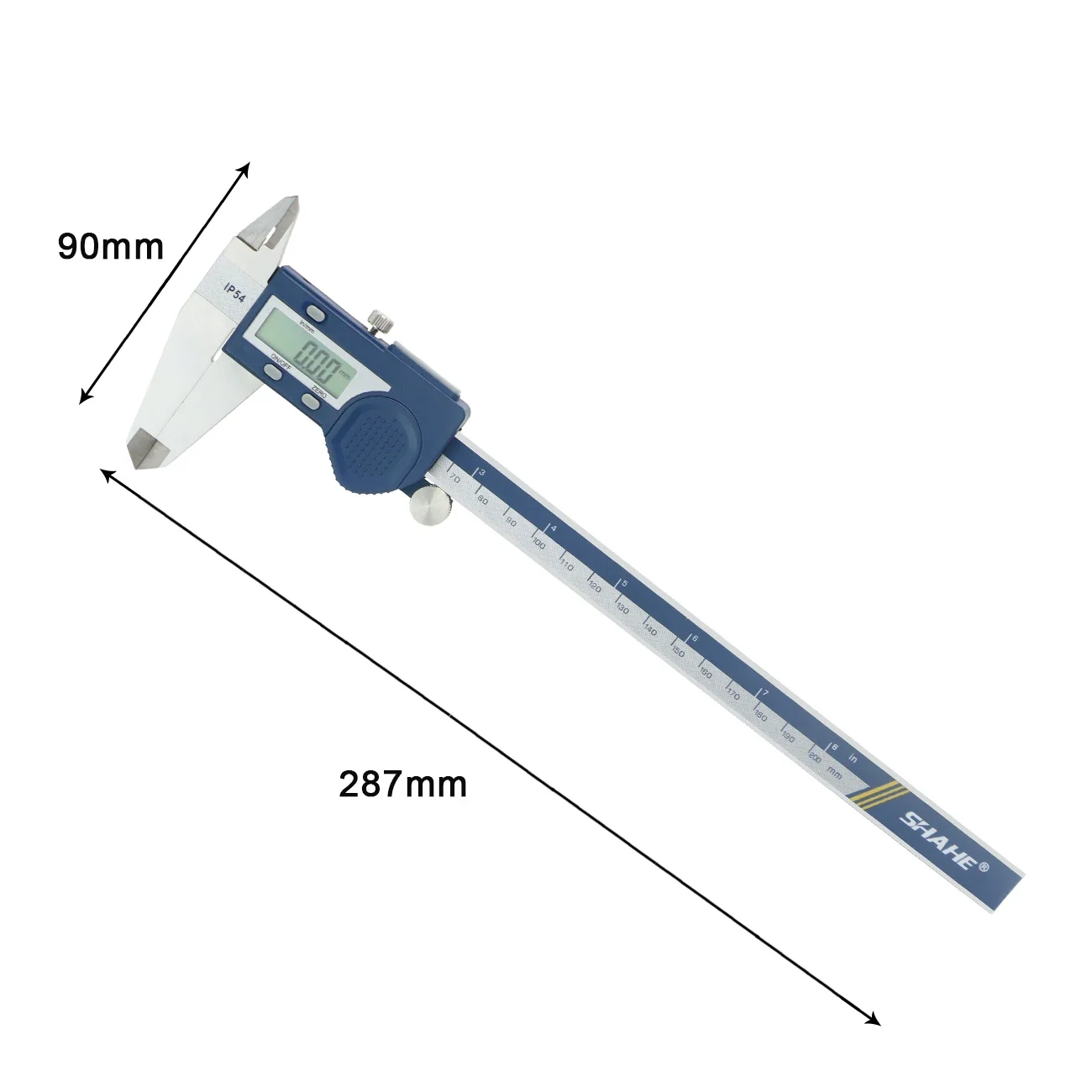 SHAHE 8 Inch Caliper Measuring Tool with Stainless Steel IP54 Protection Electronic Digital Caliper 200mm