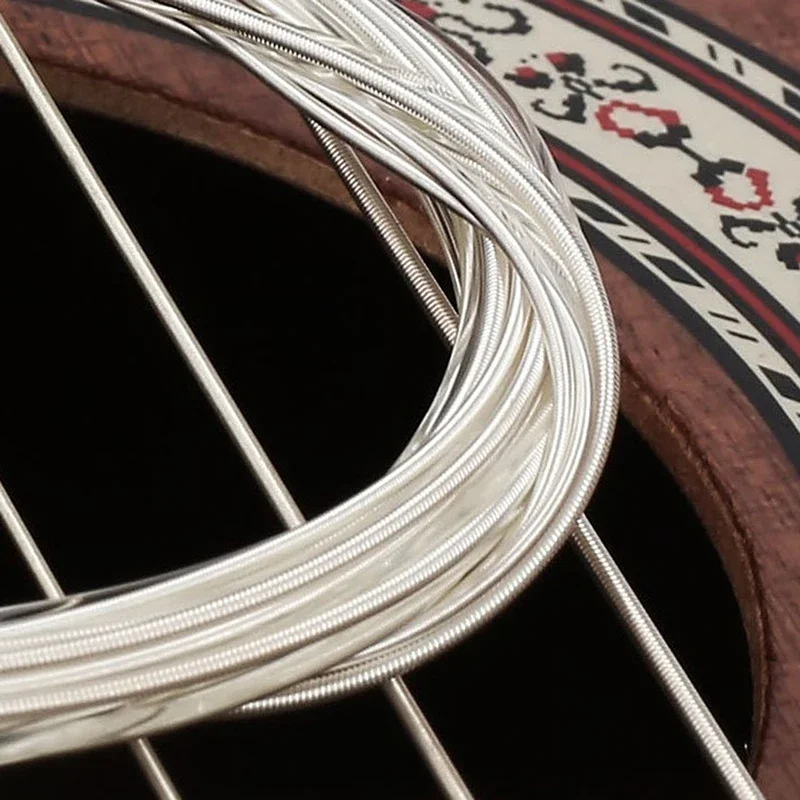 6 قطع/مجموعة، مجموعة أوتار الجيتار الكلاسيكية: استبدال المعادن والنايلون، التوتر العادي - الملحقات الأساسية لصيانة الجيتار #5