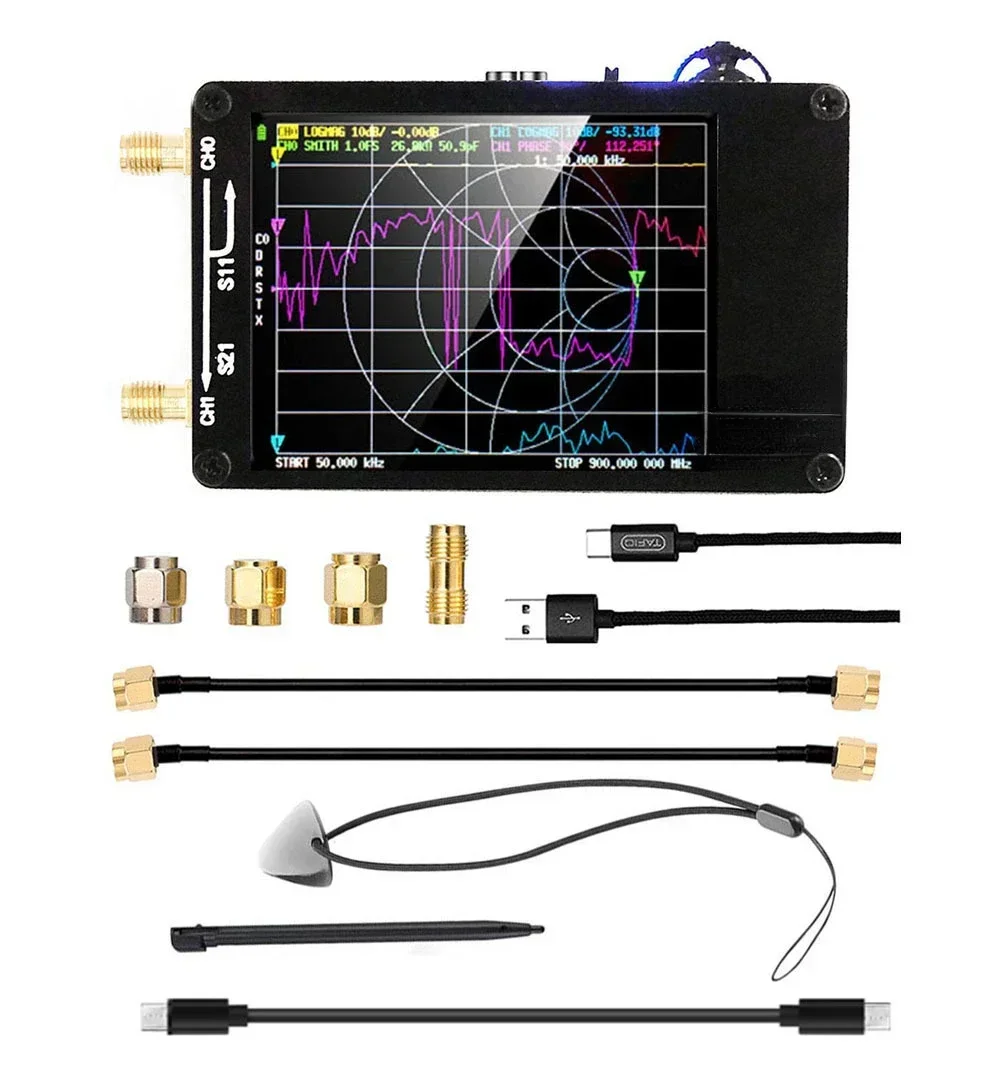 H Upgraded Antenna Vector Network Antenna Analyzer MF HF VHF UHF with SD Card Slot