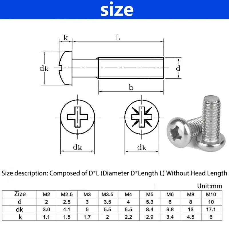 M1 M1.4 M1.6 M1.7 Heat Threaded Brass Insert Nut Hot Melt Knurled Embedded Copper Nut Stainless Steel Screw Bolt Set Kit Printer