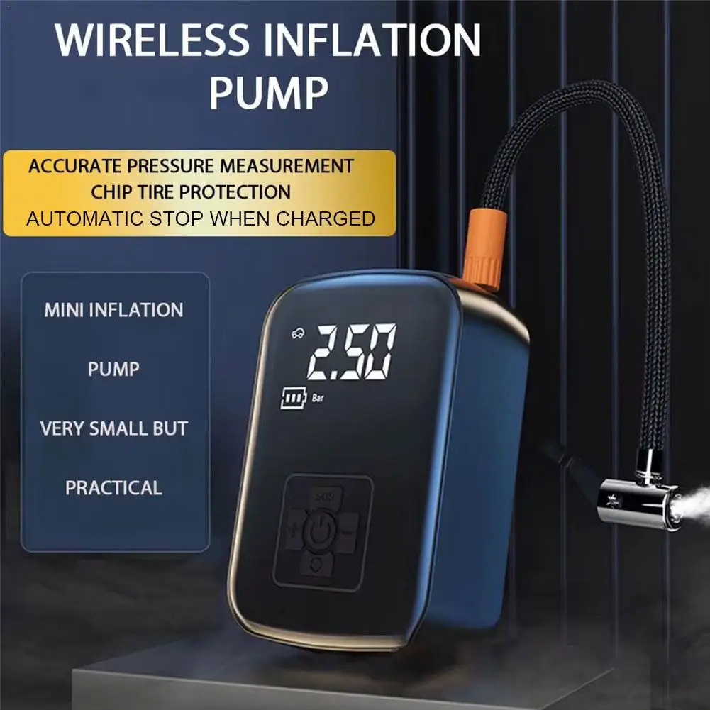 Car Wireless Electric Inflation Pump Air Compressor Tire High-pressure Inflation Pump For Motorcycle Bicycle Boat AUTO Tyre Ball