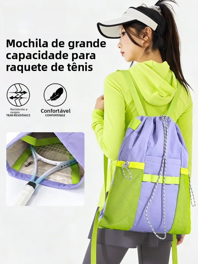 large-capacity-tennis-badminton-sports-bag-multi-functional-drawstring-backpack-durable-padded-shoulder-straps-for-students