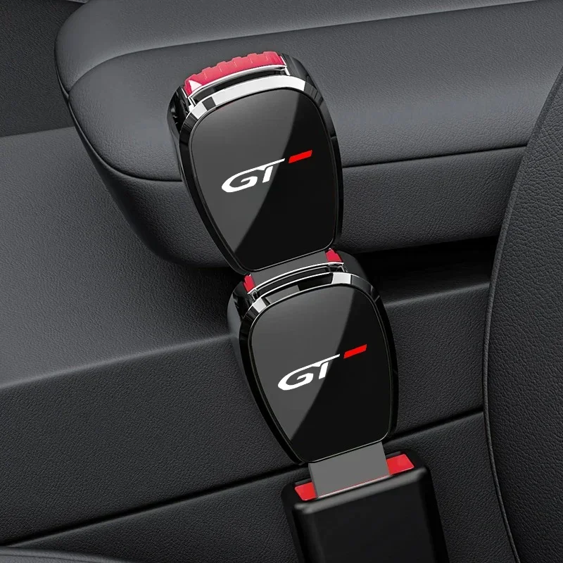 Car Seat Belt Buckle Plug Auto Safety Strap Extension Accessories interior For Peugeot gt gti gtline gt line 508 5008 308 2008 - view 4