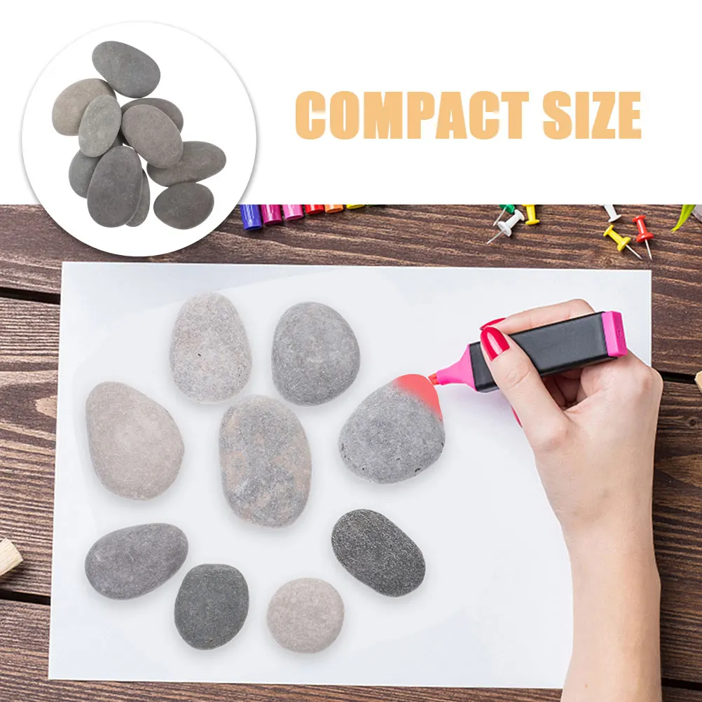 Rocks Painted Pebbles Multifunction Crafts Making Painting Stones Child