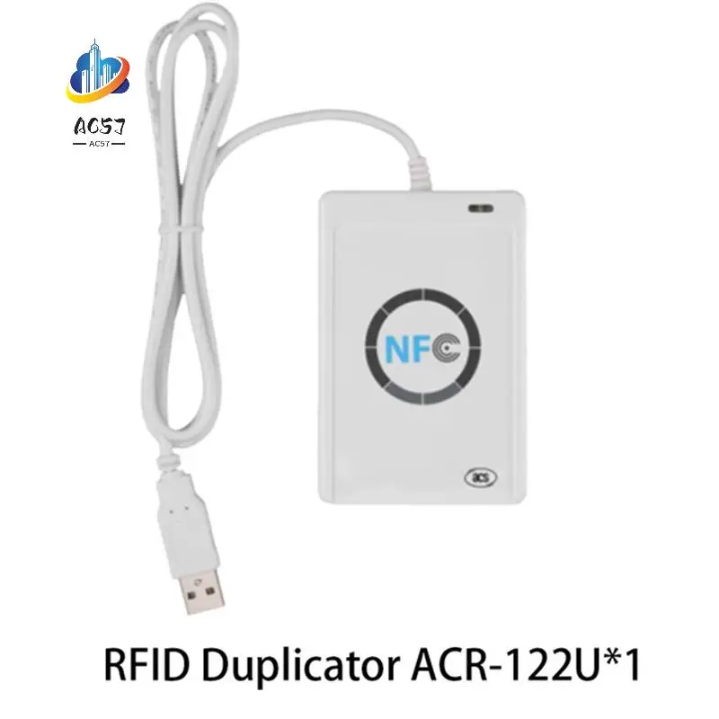 

AC57-ACR122U Programmer ISO14443 Smart Chip Card Reader 13.56Mhz Tag Clone Copier IC 1K S50 Token Writer NFC Duplicator