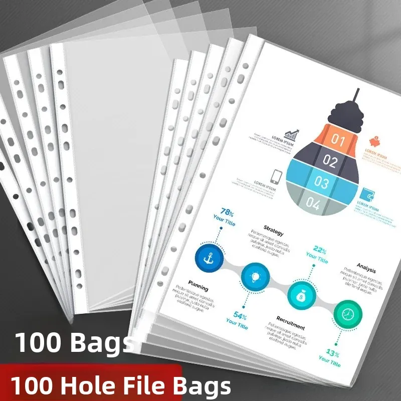 transparent-a4-file-pockets-11-holes-binder-paper-document-bags-storage-organizer-business-supplies-cultural-goods
