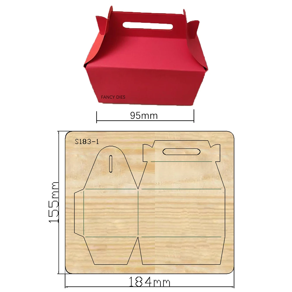 2022 New bag box Cutting Dies Wooden Knife Die Compatible With Most Manual Die Cut Cutters