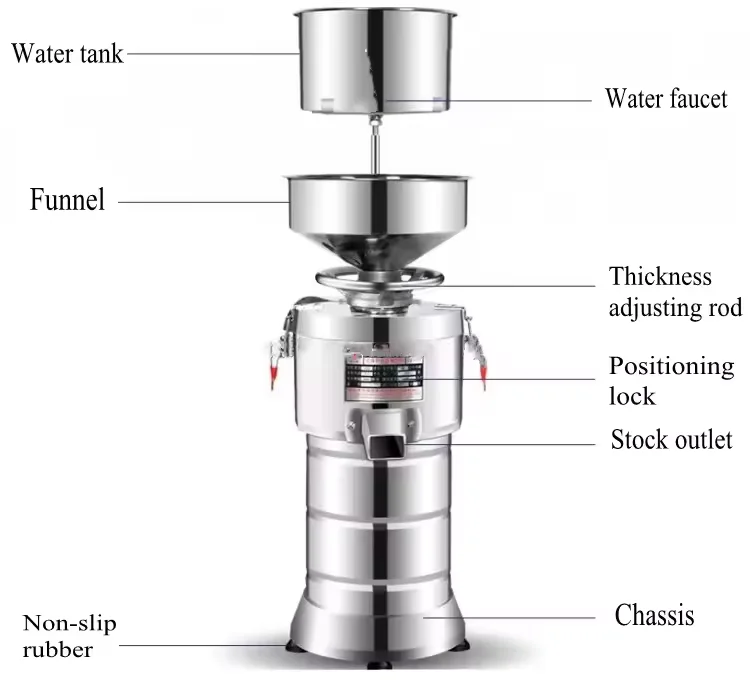 ขายร้อนอัตโนมัติเสียงต่ําเครื่องบดสแตนเลสนมถั่วเหลืองเครื่องสกัดนม Hickory เครื่องสกัด