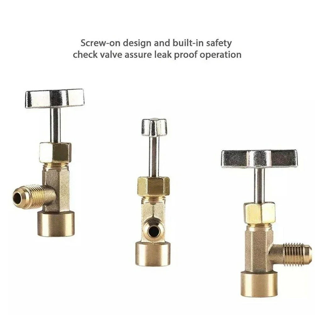 R134a A/C può toccare con adattatore serbatoio per tubi di ricarica ca da 1/4 "e 1/2" 1/2 ''ACME femmina 1/4'' SAE maschio per connessione diretta