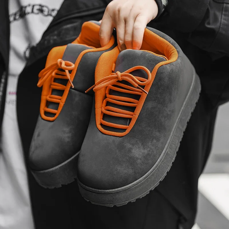 

Men's Snow Boots Outdoor Street Soft Thickened Cold proof Warm Soft Non Slip Preppy Holiday Gifts Men's Boot New Autumn Winter