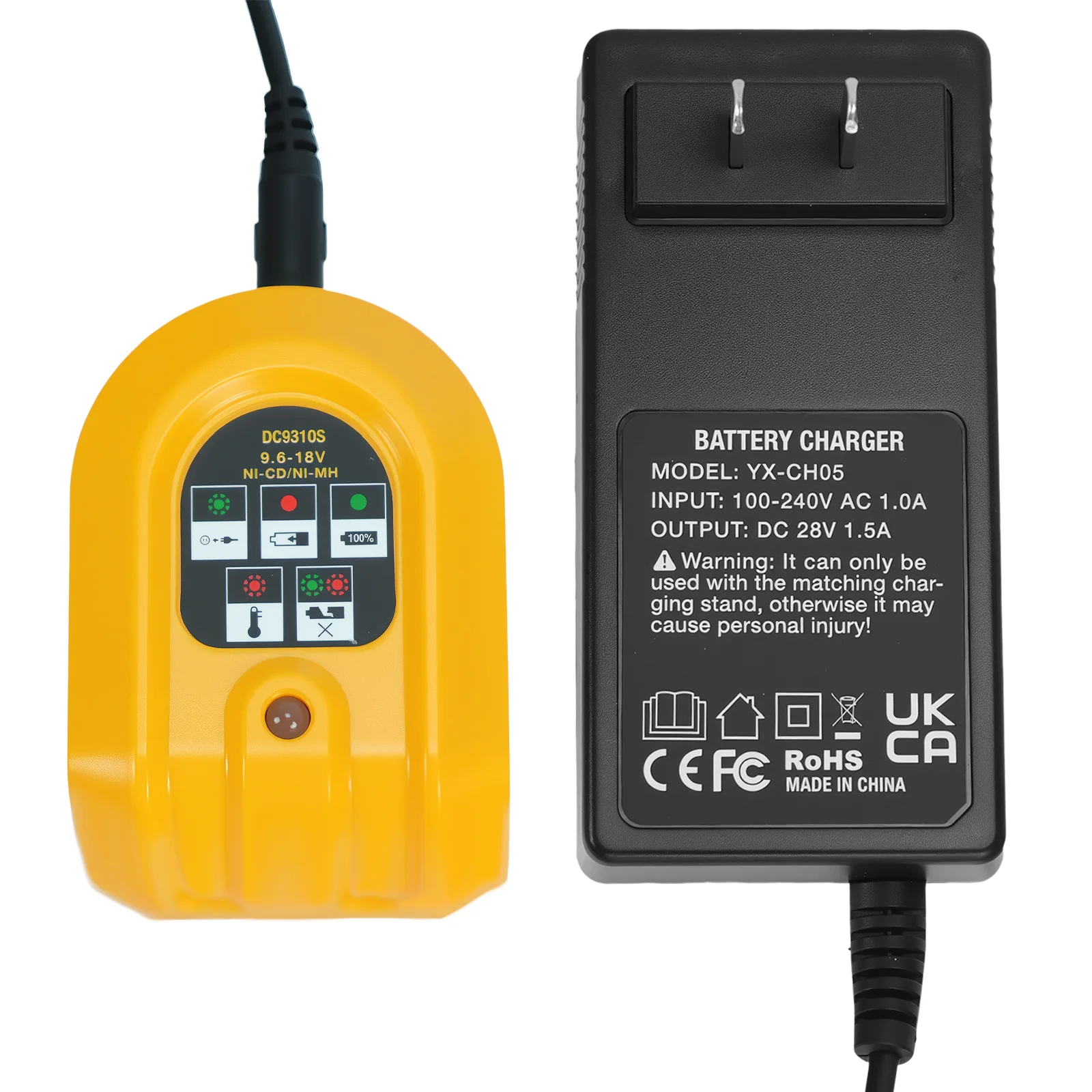 

DC9310 Fast Charger Replace for Dewalt 7.2-18V NiCD NiMH Battery DW9057 DC9071 DC9091 DC9096 Power Tool Battery Charger