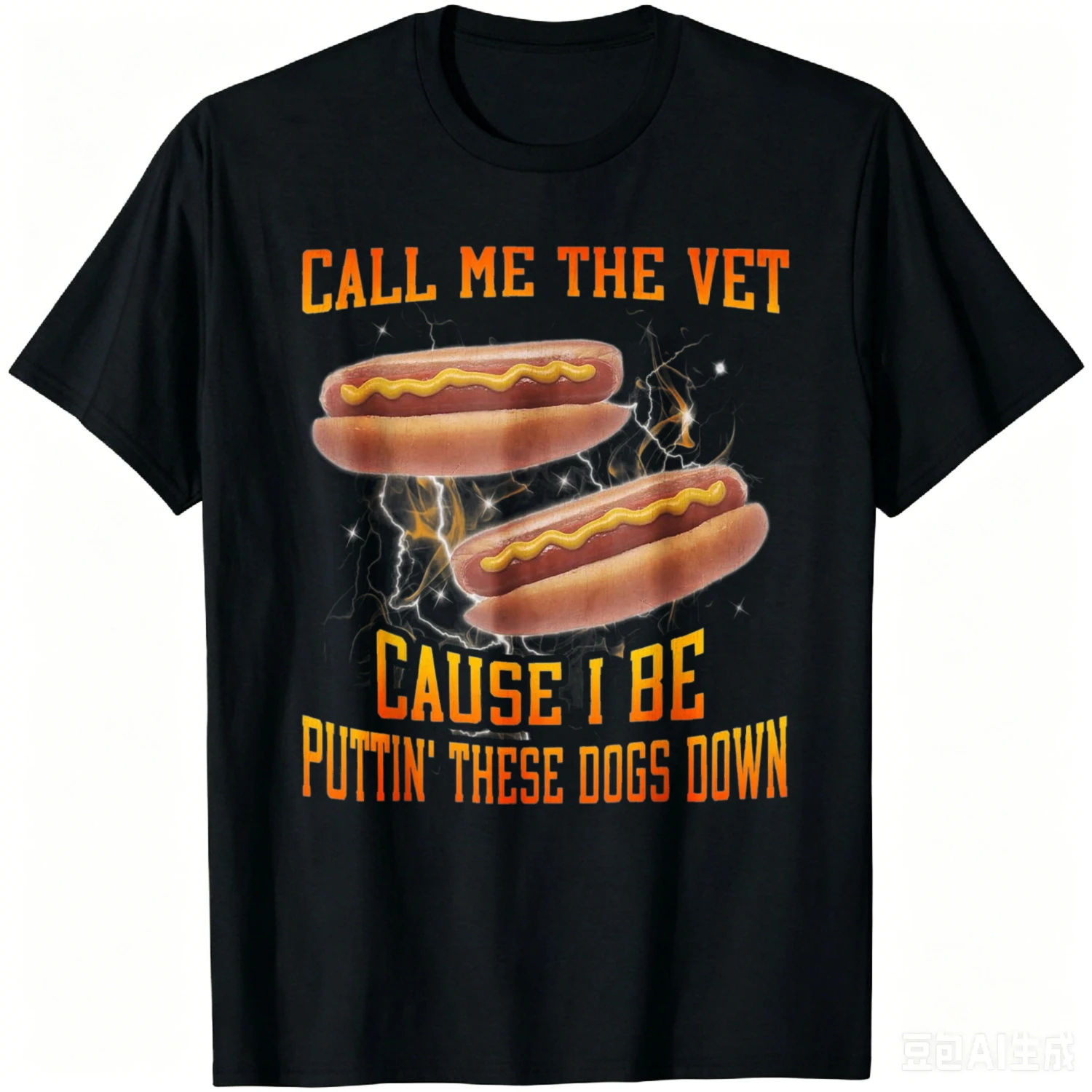 Call Me The Vet Cause I Be Funny Hard Hot Dog Meme Bootleg T-Shirt Mens Fashion Y2k Individuality Cotton Men's T-shirts