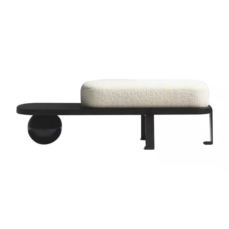 Nordic Minimalist White Creative Personality Bench Living Room Furniture Home Shoe Replacement Foot Stool Leisure Ottoman Bed