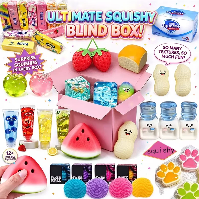 Mixed simulation food pinch mystery blind box Mixed simulation food pinch mystery blind box