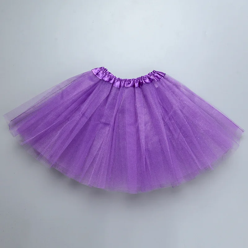 Meisje elastische ballet danskleding tutu's minirok voor verjaardagsfeestje dans 3-laags tule tutu rok voor kinderen prinses 2-8Y meisjes