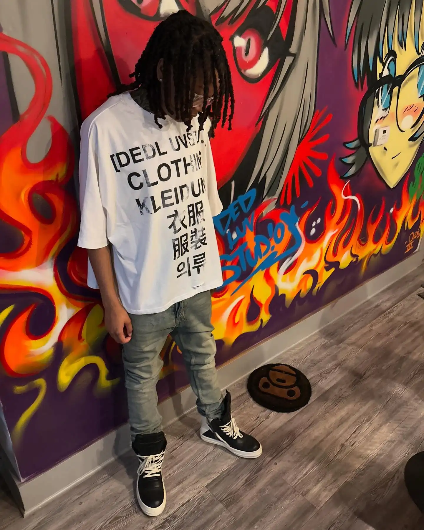 

Harajuku high street gothic streetwear y2k top oversized short wording print graphic t shirts korean goth t shirt women clothing