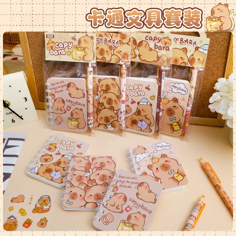 Cartoon Mini Coil This Gift Bag Elementary School Student Reward Gift Stationery Set