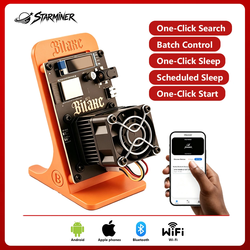 STARMINER 2026 New Bitaxe 601 Gamma APP Remote Smart BTC MINER Mining Device with 2.4G WiFi Bitcoin Miner BM1370 Asic Chip 18W