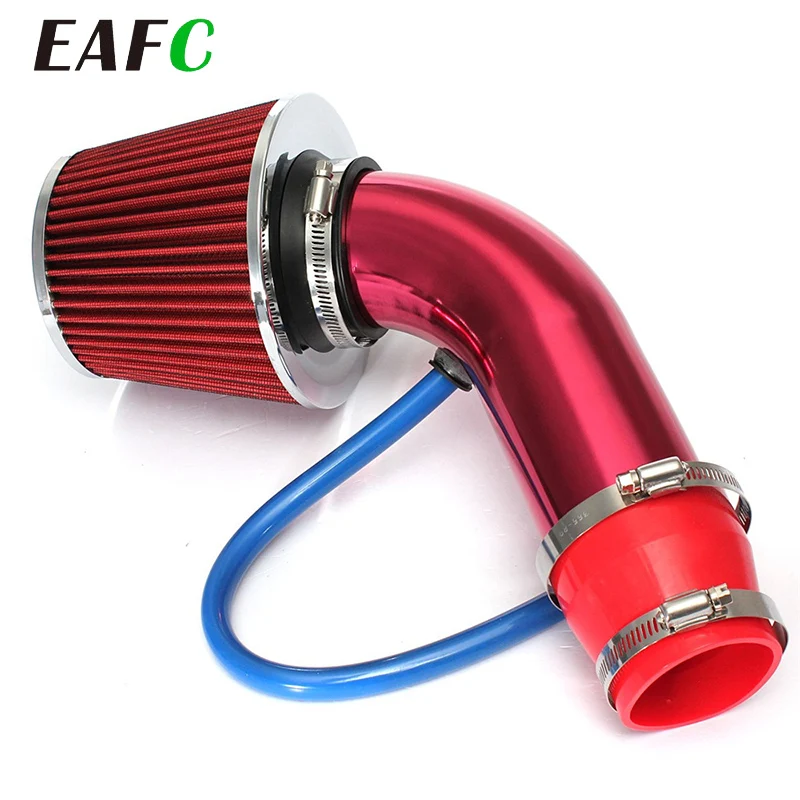 Universal Car Refitted Winter Mushroom Head Air Filter 76mm Intake Pipe Filter High Flow High Cold Air Filter Aluminum Pipe Kit