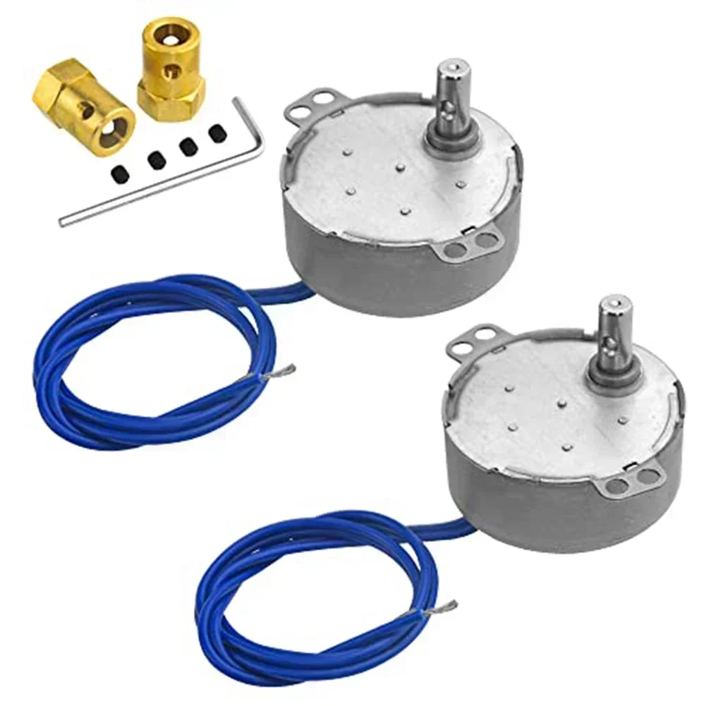 2 Electric Synchronous Motors with Brass Couplings for Enhanced Performance in Cup Turning and DIY Applications