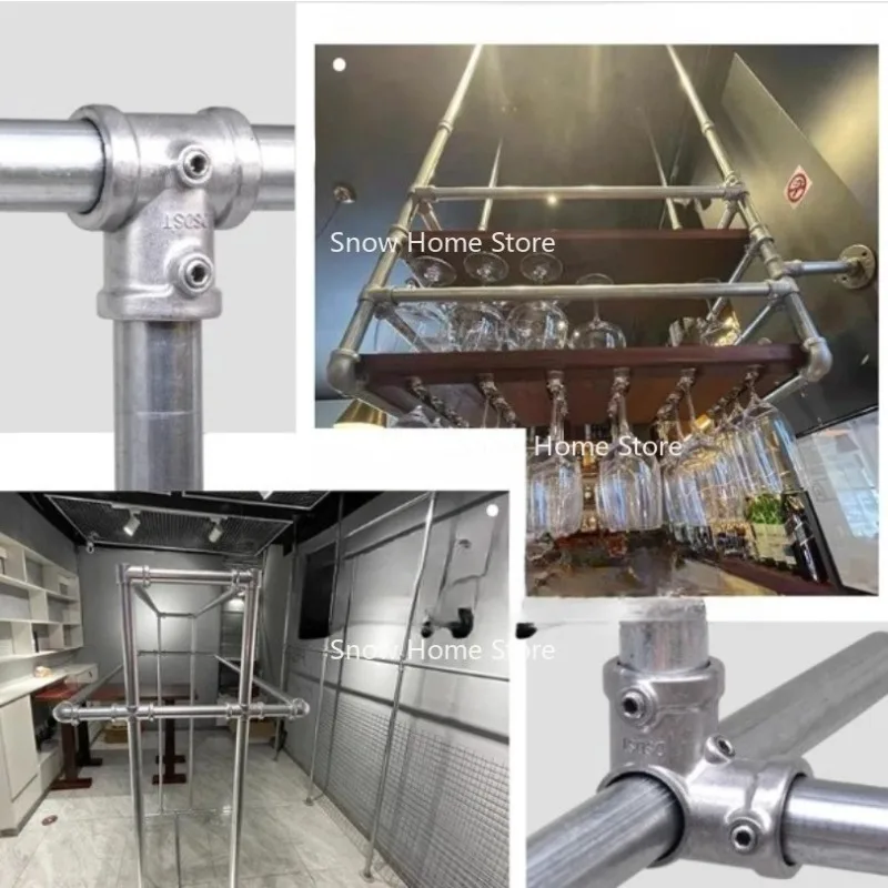 

1PC OD 25mm Pipe fitting Pipe joint Connector Elbow Tee Base Flat Fitting Connection Fastener Steel Tube Shelf Parts