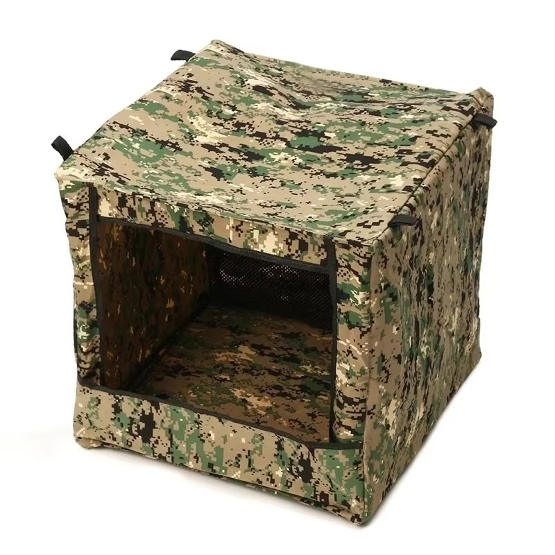 Schleuder Schießen Praxis Ziel 40*40 cm Camouflage Schießen Ziel Box Anfänger Schießen Stumm Box Stahl Ball Recovery gerät – Detail 1
