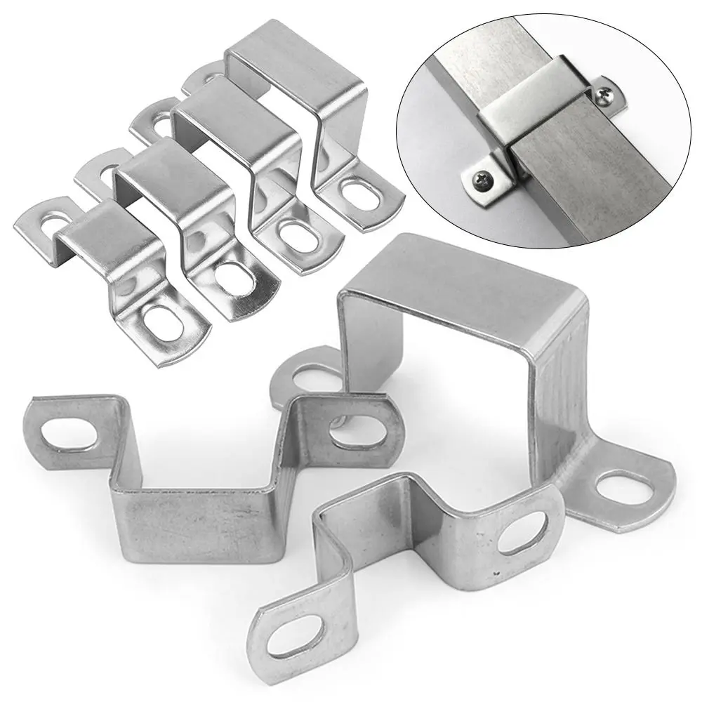 Saddle Clip Horseback Hose Clamp M-shaped U-shaped Square Rectangle Plumbing Tightening Ohm Tube Card 304 Stainless Steel