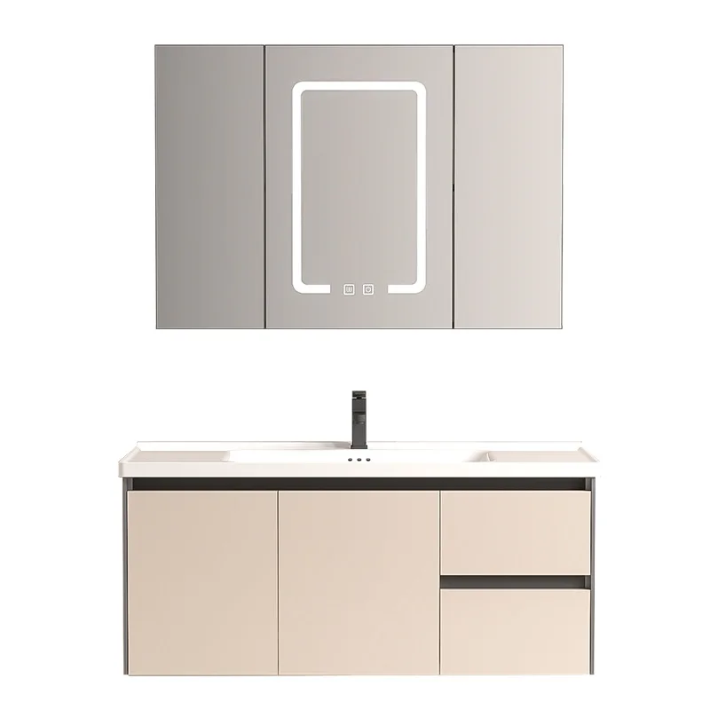 Seamless basin, bathroom cabinet, toilet sink integrated cabinet, honeycomb aluminum sink combination
