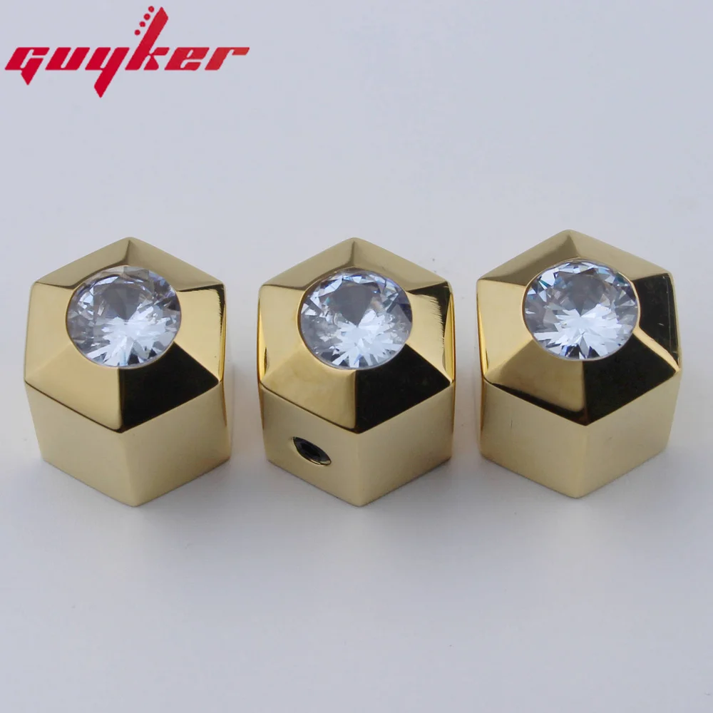 Guyker Potentiometer Control Knobs High Grade Stainless Steel Material For Electric Guitar or Bass