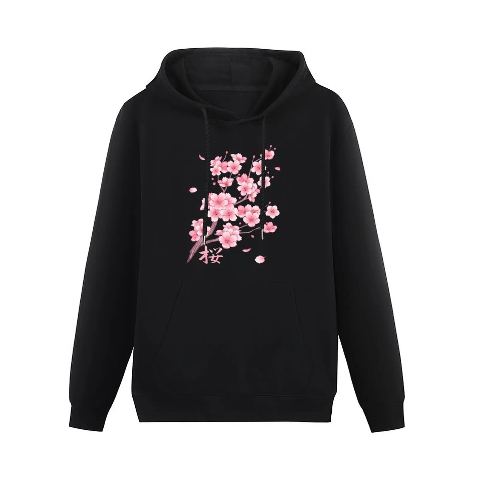 Falling Sakura Cherry Blossom Pullover Hoodie autumn new products men's autumn clothes hoodie man