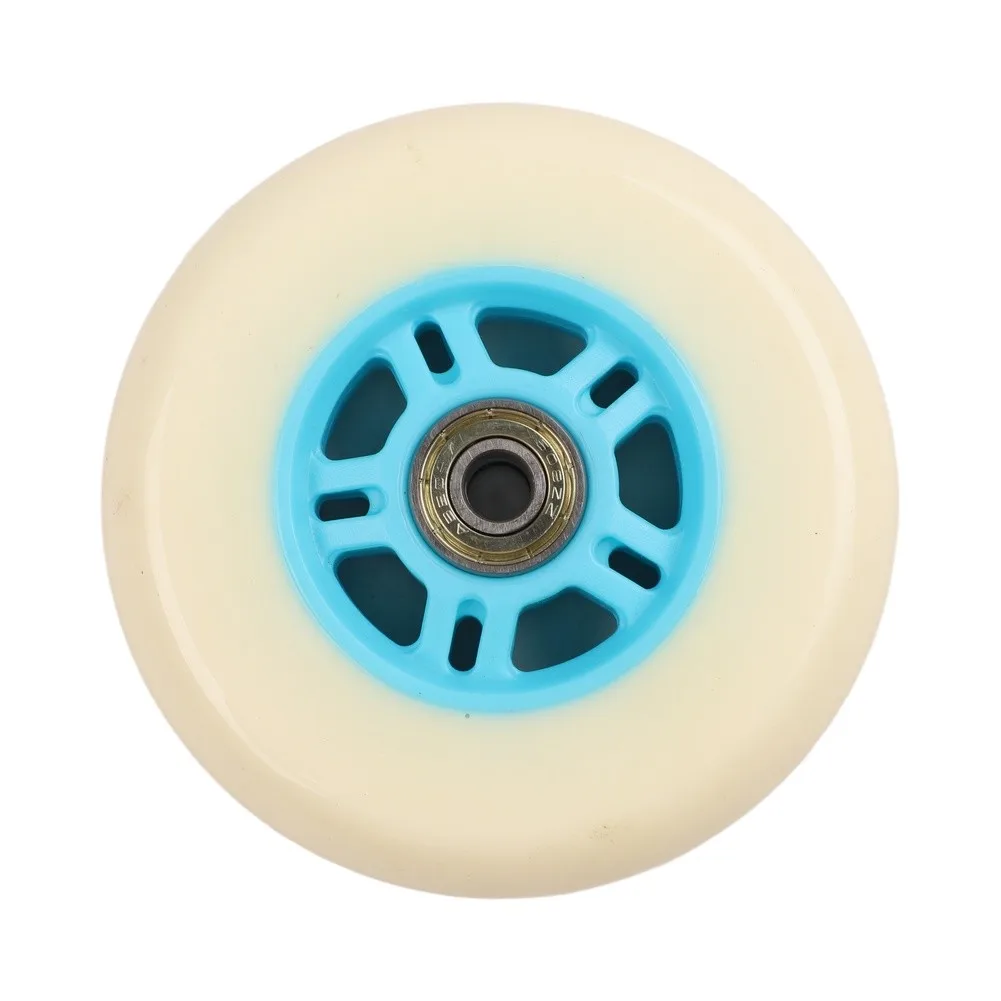 4 Pcs 100mm PU Wheels With Bearings For Inline Skates Scooter Strollers Wheelchairs Outdoor Sports Replacement Parts Accessories