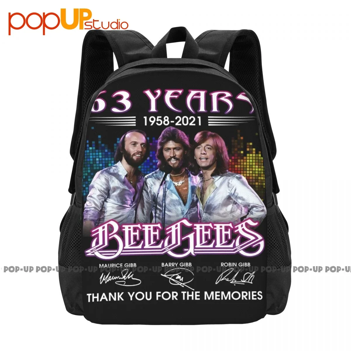 

63 года, 1958, 2021, рюкзак с надписью «Bee Gees», вместительная винтажная пляжная сумка, сумка для покупок, сумки для путешествий