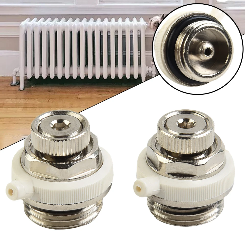 Automatic Air Vent Valve for Heating Systems 2 Pack Brass 3/4 Inch Self Bleeding Radiator Valve with Leak Prevention