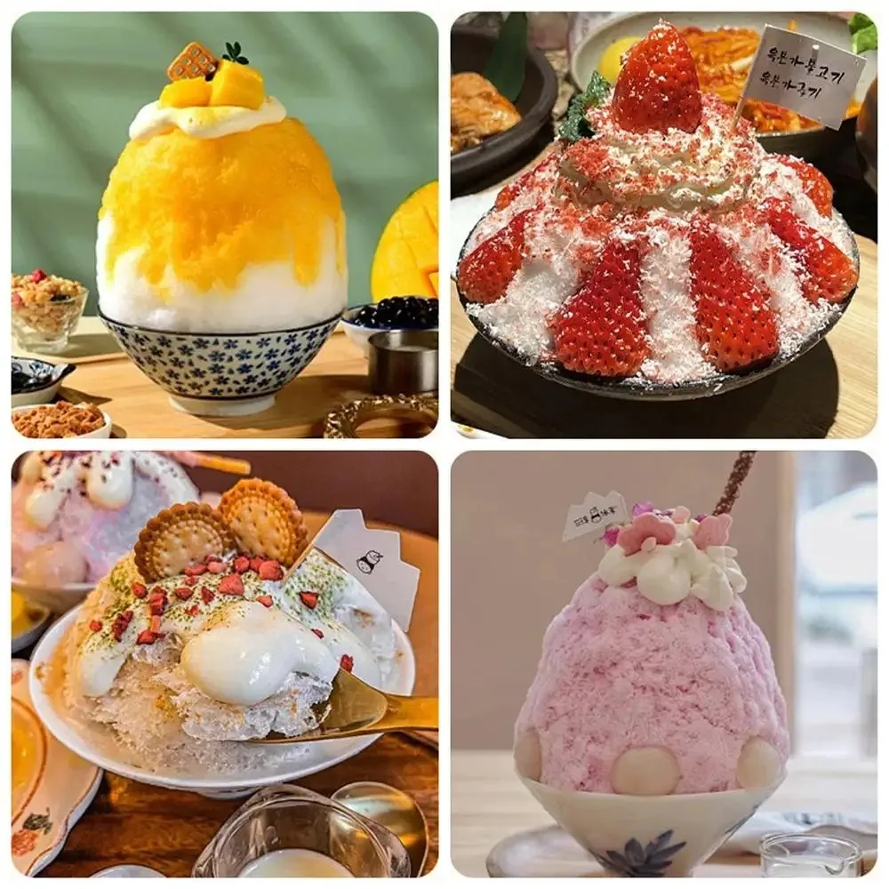 

Creative Manual Small Shaved Ice Machine Hand Crank Green Ice Crusher Removable Snow Cone Maker for Making Snow Cones