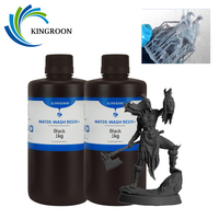 KINGROON 3D Printer Resin Water Washable Easy Cleaning 405nm UV-Curing Standard Photopolymer Resin For LCD/SLA/DLP 3D Printing