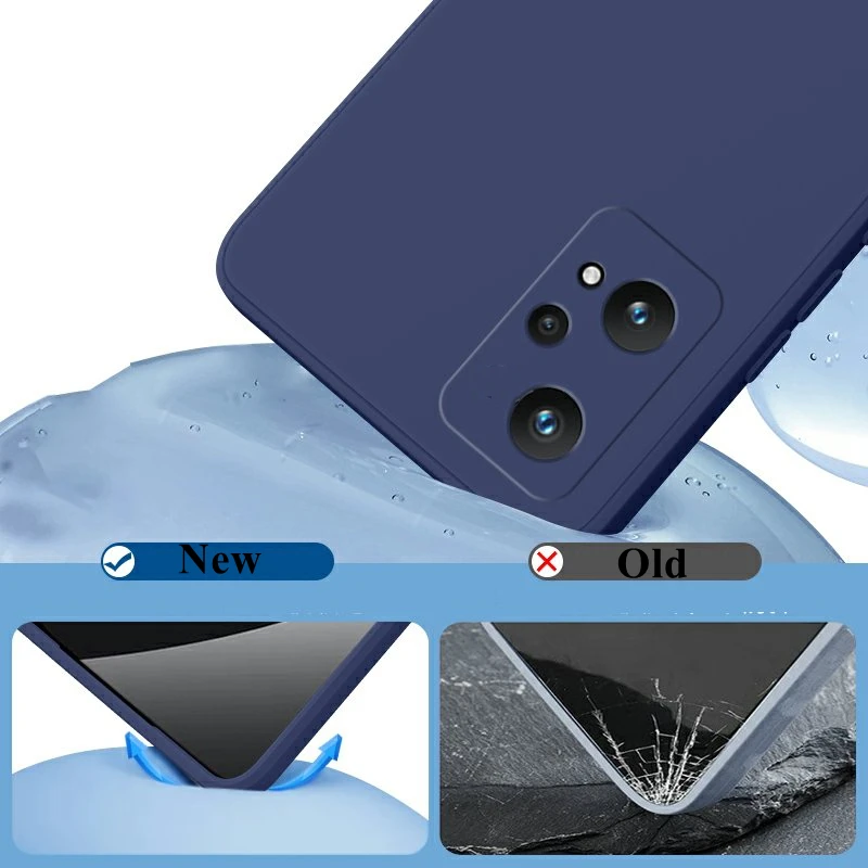 For Realme 9 Pro Case For Realme 9 10 Pro Plus 9i Cover Funda Soft TPU Original Liquid Silicone Phone Bumper For Realme 9 Pro