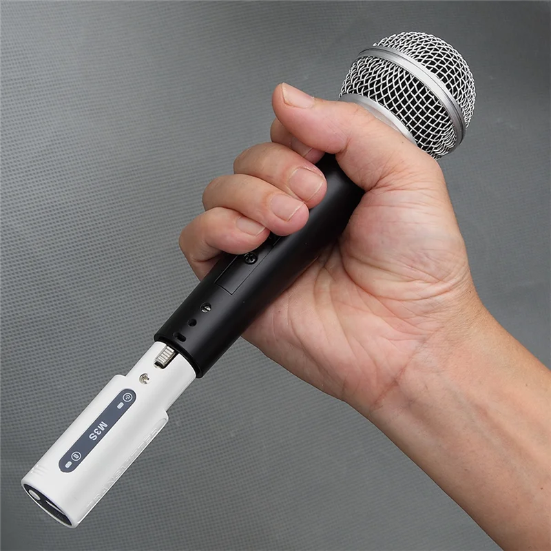 2.4G Wireless System Wireless XLR Transmitter Receiver One To Two Dynamic Microphone High Quality Sound Quality