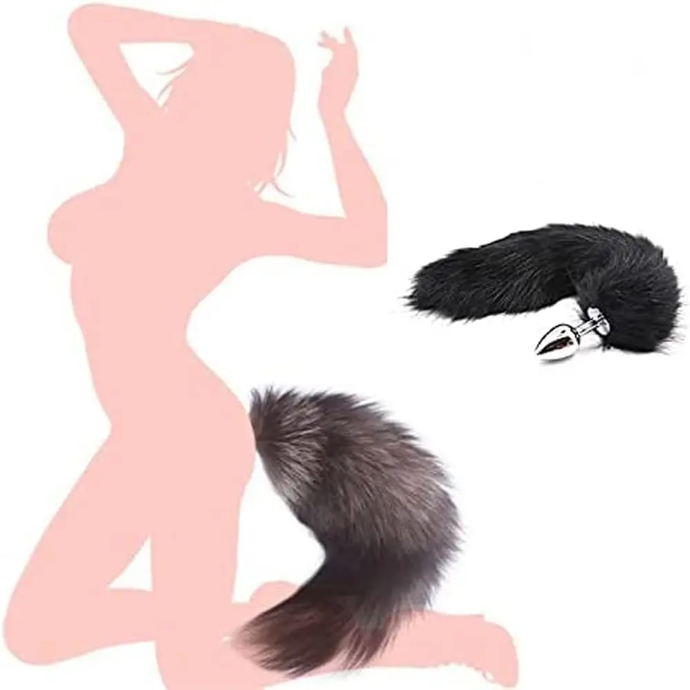 Sexy Foxtail Anal Plug Role Play BDSM Sex Toy Men\'s Prostate Massager Female Male Anal Plug 18+ Couple Flirting Adult Game Props