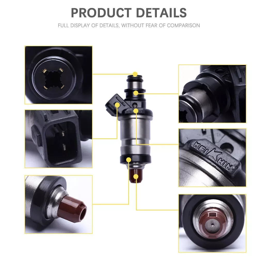 Deleen 4 x Flow Matched Injectors 06164P5M000 for 1997-2001 H onda Prelude H22A4 Car Accessories