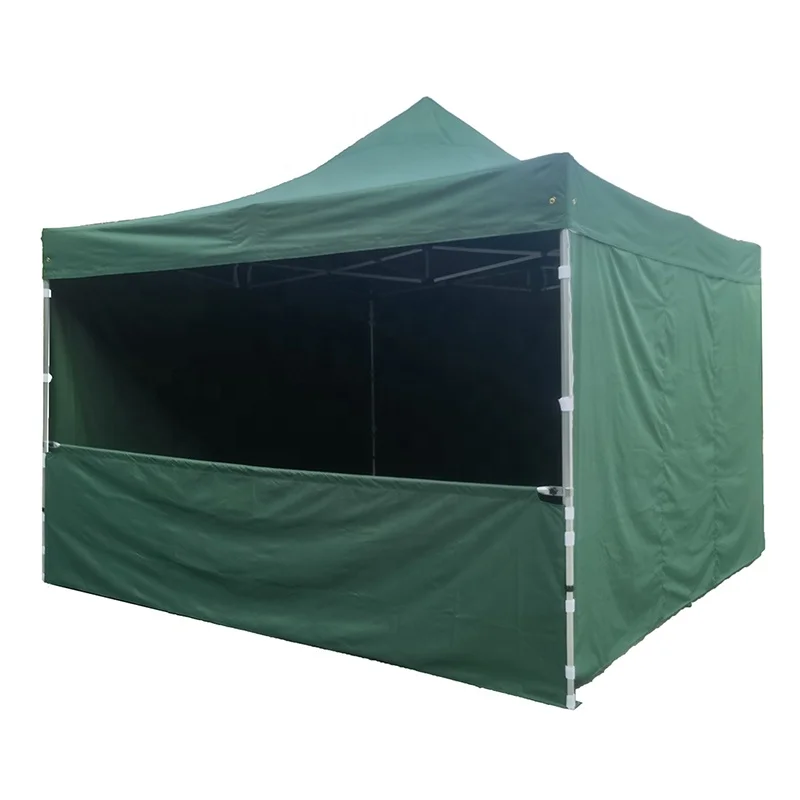 

4x4M Aluminum Frame Solid Folding Canopy Tent with Sidewalls Waterproof & Anti-UV Outdoor Folding Tent