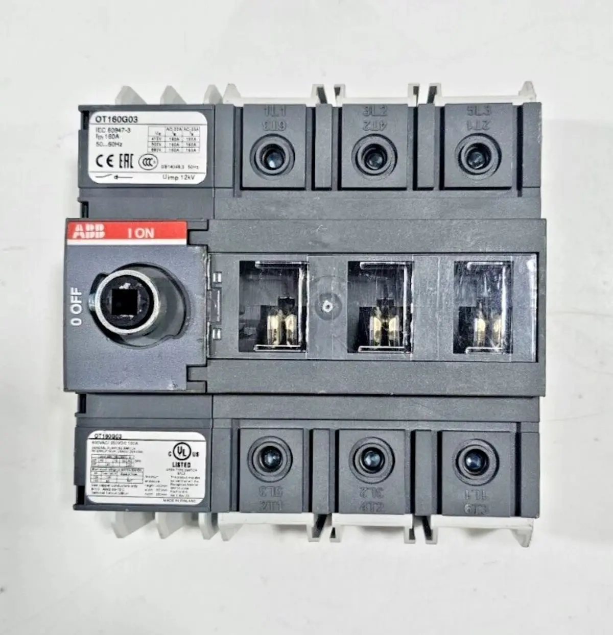 OT160G03 10181274 3P | 160A OT(16-160A) switch diconnector1SCA135134R1001