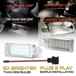Luz LED para puerta de maletero de coche, lámpara de cortesía para VW Jetta Caddy UP T5 T6 Touareg Scirocco Atlas Sharan Bora Gol Fox EOS, 2 unidades