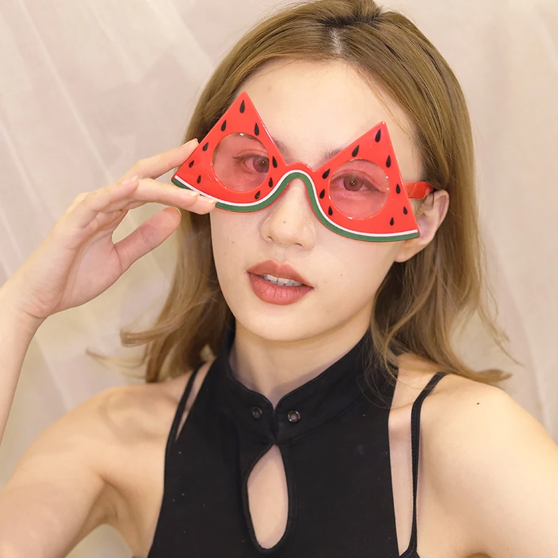 Hawaiian Watermelon Sunglasses Cosplay Anime Dress up Party Glasses Summer Glasses Wholesale Manufacturer of High Quality