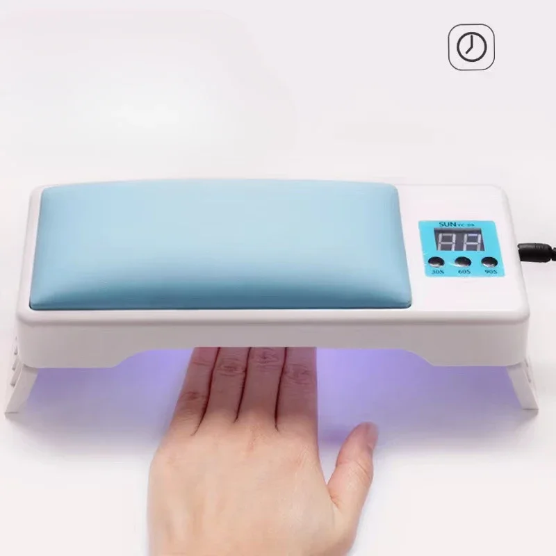 Hand Pillow Nail Lamp Foldable Portable Phototherapy Machine Oil Glue Lamp Drying Machine Intelligent Sensing Long Battery Life